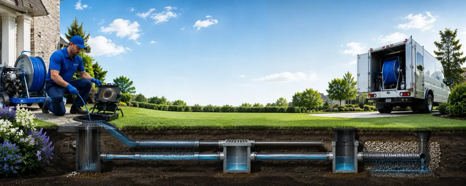 Outdoor drain cleaning information for South Hackensack, NJ
